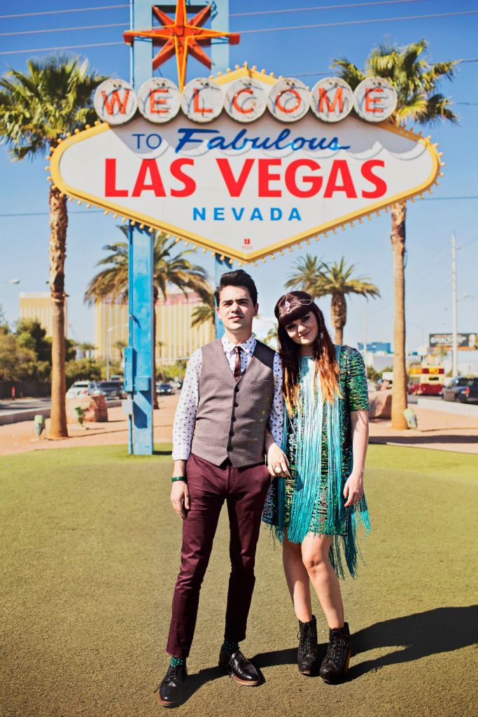 mariage rock n'roll à Vegas